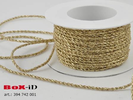 Glitzerkordel ; gold        3 mm x 25 m